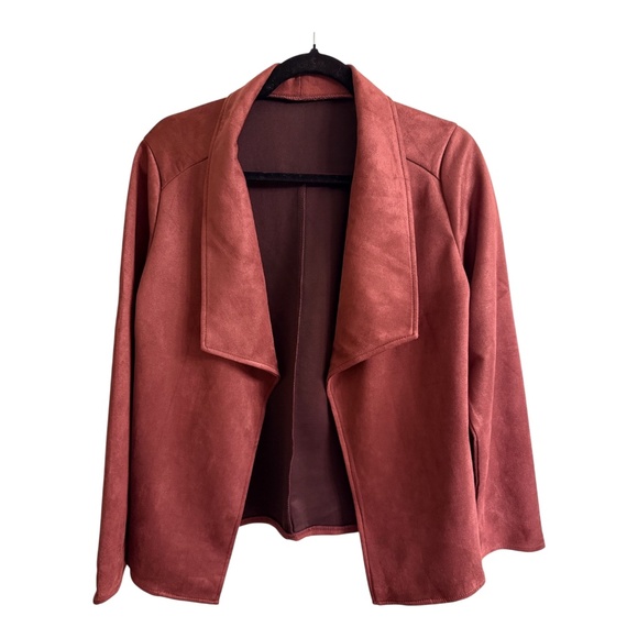 Women’s Long Sleeve Open Front Jacket - Picture 4 of 6